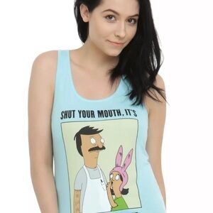 Bob's Burgers Aqua Graphic Tank Top